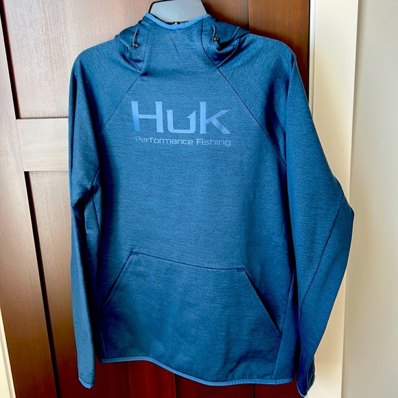 Huk | Shirts | Mens Huk Fin Performance Fleece Hoodie | Poshmark